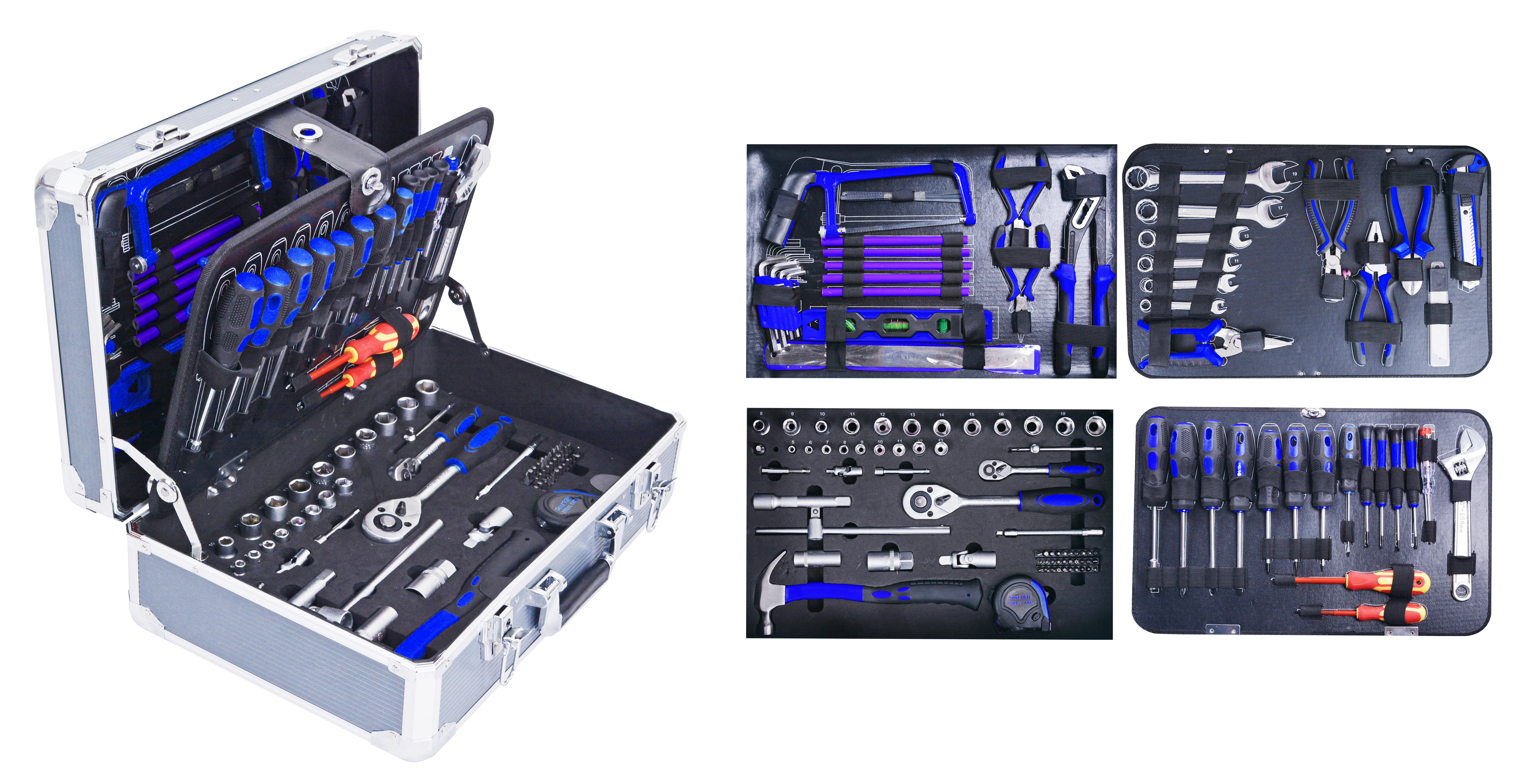 130pcs Tool sets in Aluminium Case 