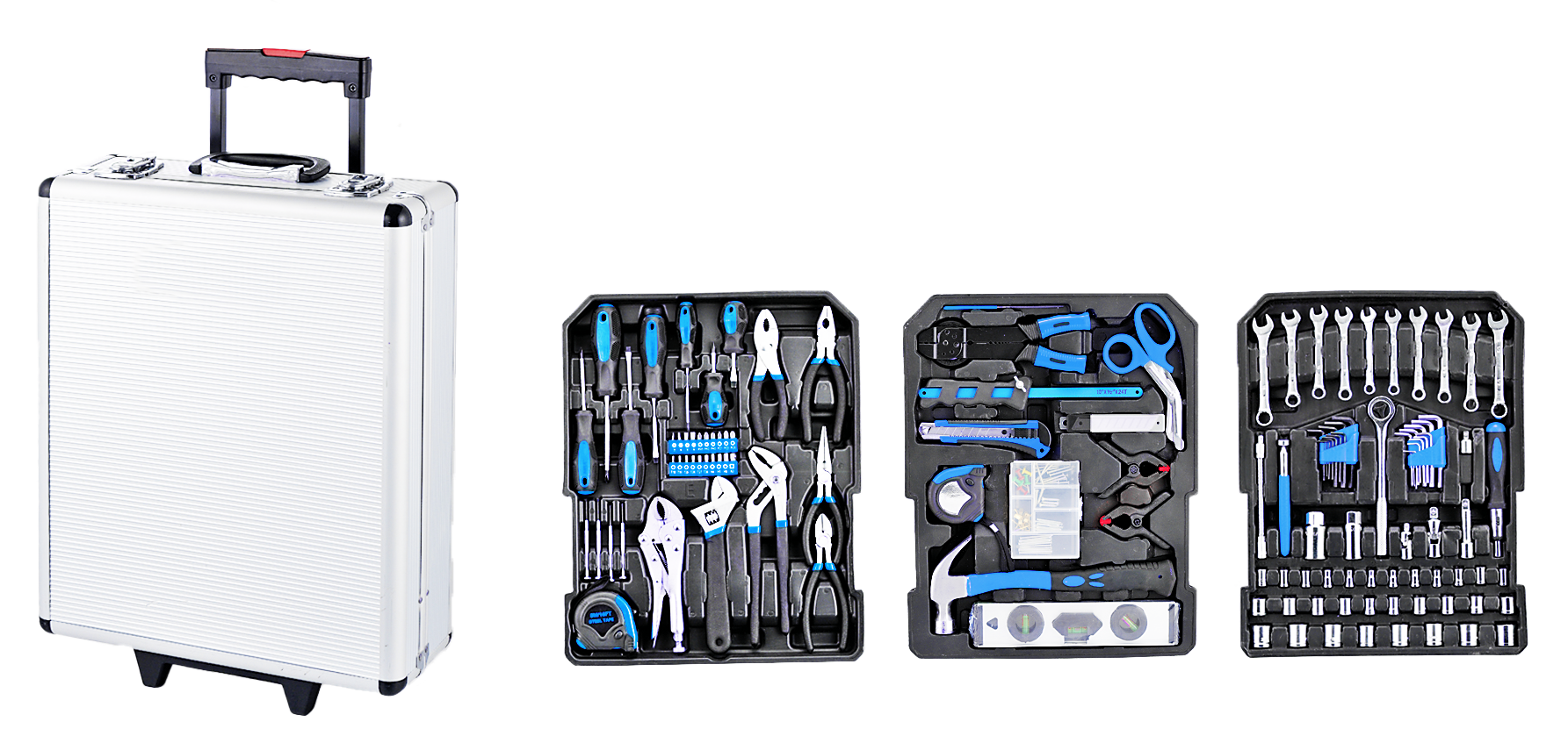 125pcs Tool sets with Aluminium Trolley 