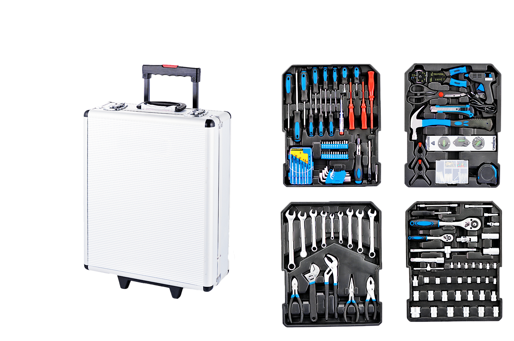 127pcs Tool sets with Aluminium Trolley  