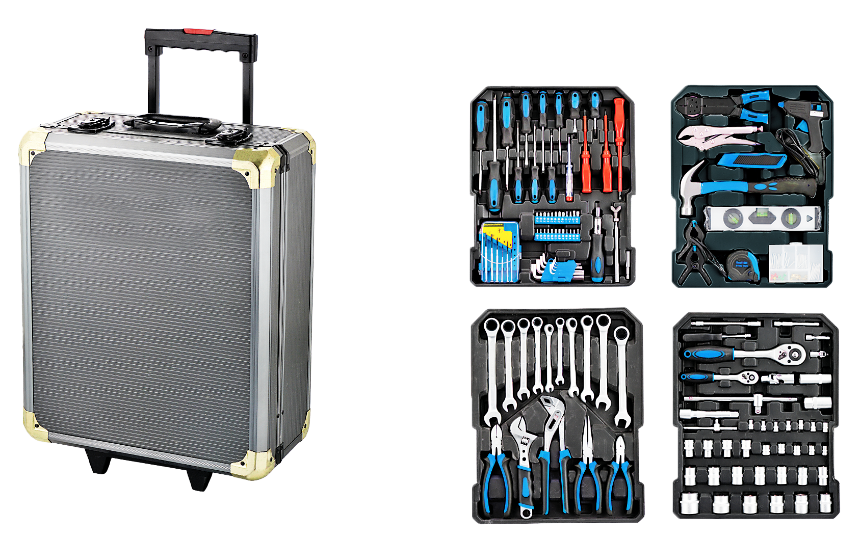 125pcs Tool sets with Aluminium Trolley   